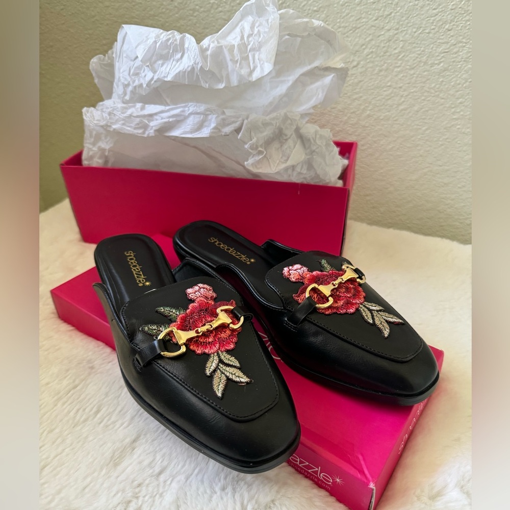 Shoe Dazzle Slip-on Loafers, New With Box